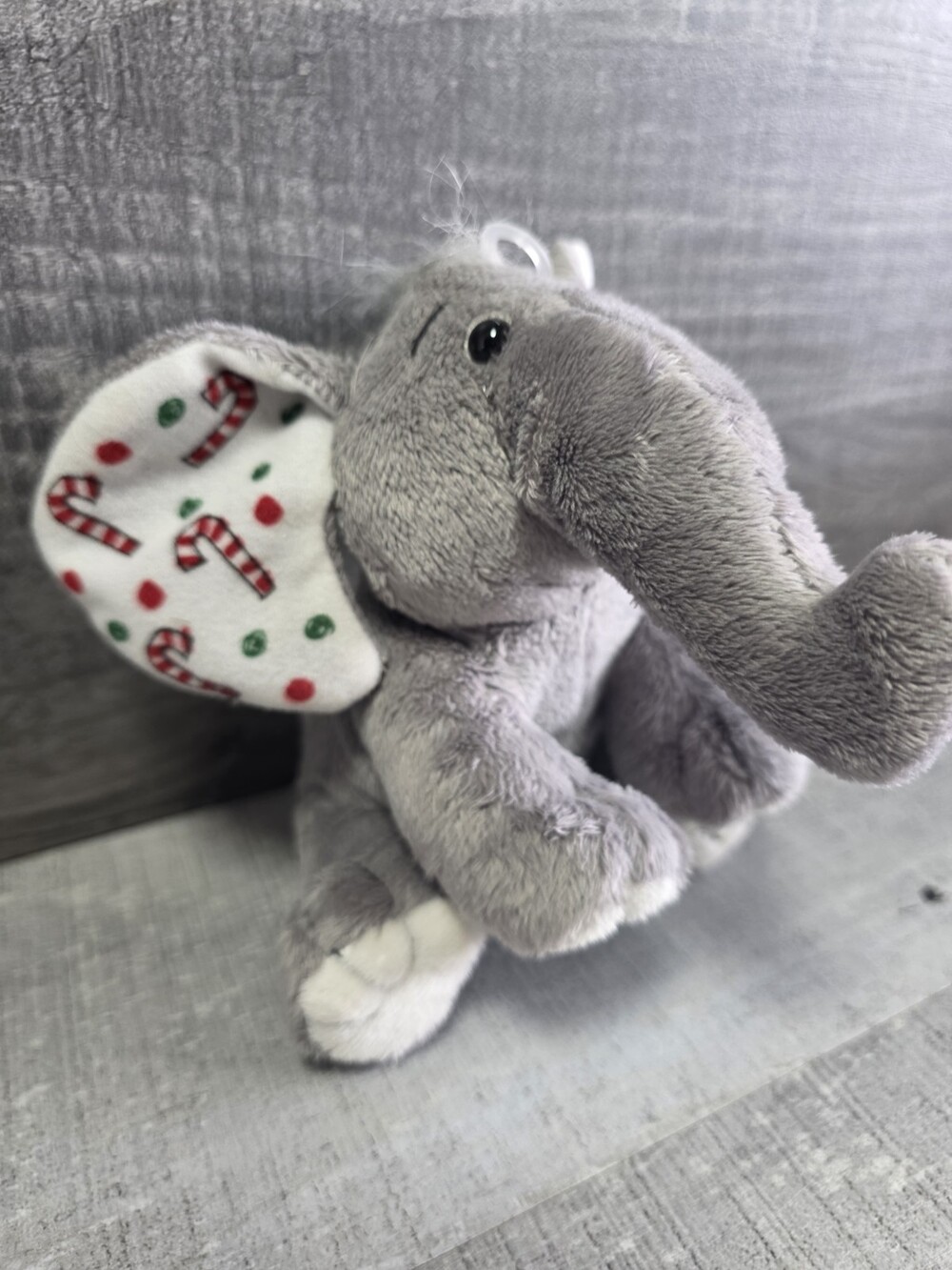 Target St. Jude Plush Elephant Christmas Candy Cane Ears Stuffed Animal Rare g57
